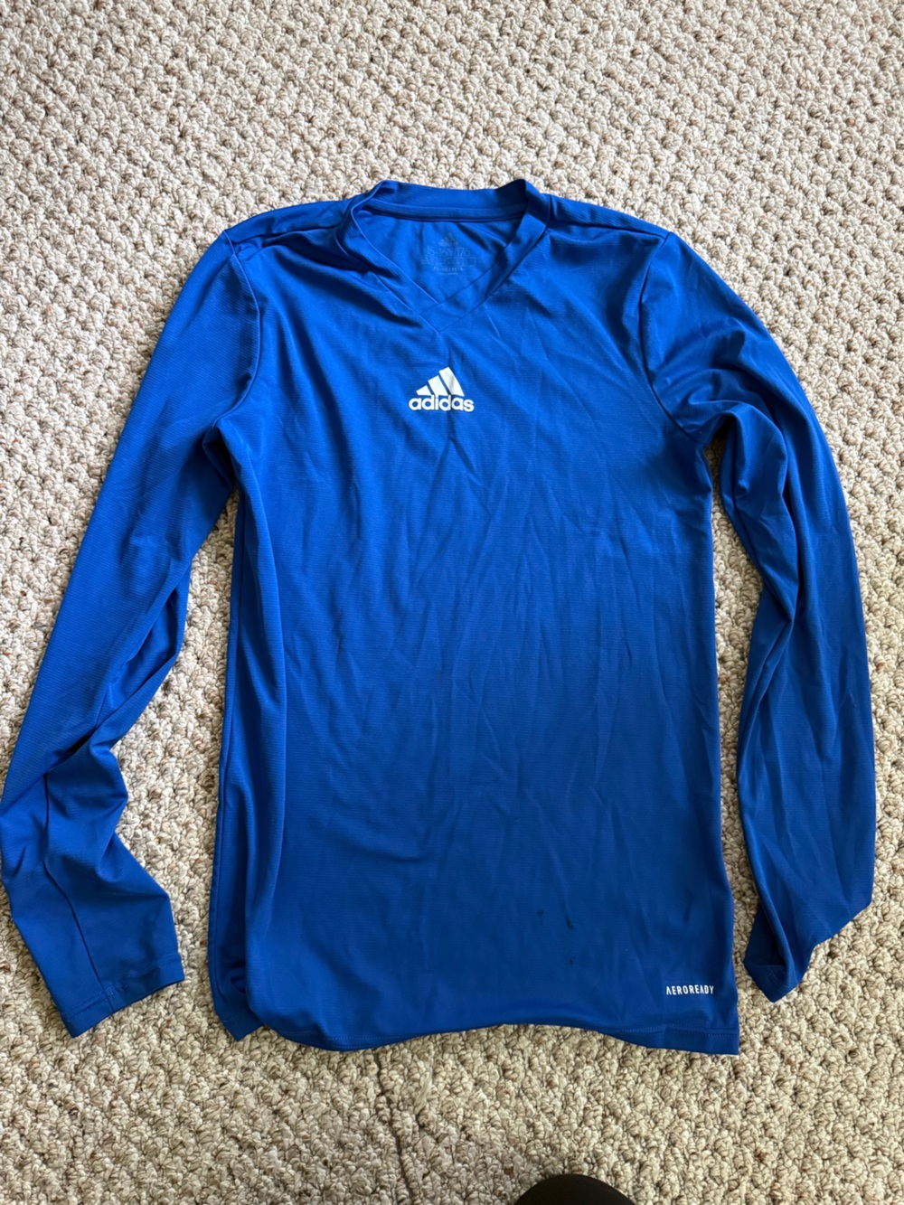 Youth Adidas Royal Blue Athletic Long Sleeve Top